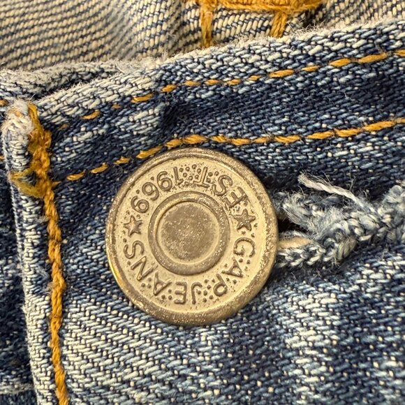 VTG Gap 1969 Jeans Womens Sz 6 Low Rise Straight Loose Fit Medium Wash 90s Denim - Picture 7 of 11